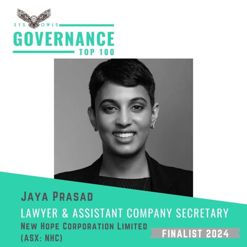 2024 Governance Top 100 Rising Star - Jaya Prasad